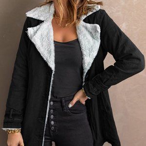 Black Fleece Lined Jacket